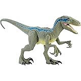 Jurassic World Super Colossal Velociraptor Blue 18” High & 3.5 Feet Long with Realistic Color, Articulated Arms & Legs, Swall