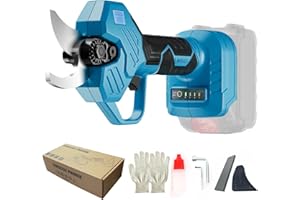 WBLLG Cordless Electric Pruning Shears for Makita 18V Battery, Brushless Portable Pruner 1.2'' (30mm) Cutting Diameter with LED Display, Electric Pruner for Gardening Tree Branch (Battery NOT included)