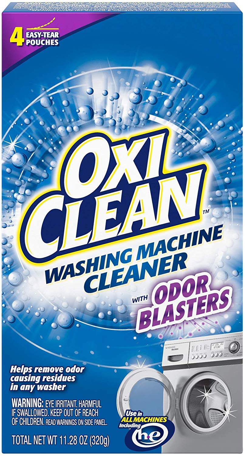 OxiClean Washing Machine Cleaner with Odor Blasters, 4 Count (4 Pack(4 Count))