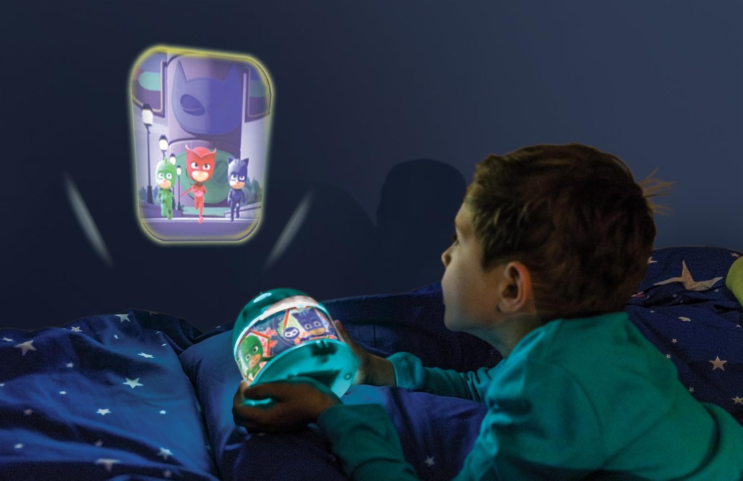 PJ Masks - Proyector de luz, acrílico, color turquesa: Amazon.es ...