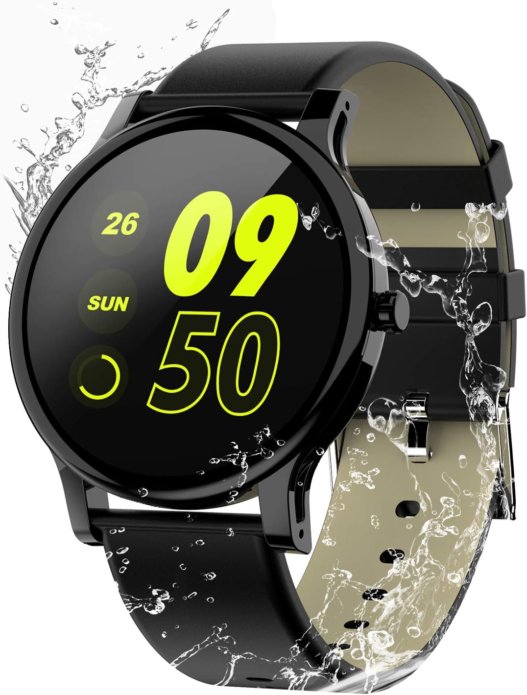Smart Watch for Android and iOS Phone,with All-Day Heart Rate and Activity Tracking,IP68 Waterproof,Sleep Monitoring,Ultra-Long Battery Life, SMS Smartphone Notifications(New Version)
