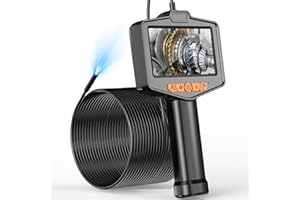 Anhendeler 50FT Endoscope Camera with Light, 4.3" IPS Screen Borescope, IP67 Waterproof, Snake Inspection Camera for Automotive, Pipe, Wall (50FT)