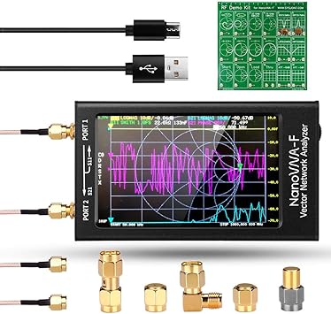 Amazon.com: Seesii Nanovna-F VNA Vector Network Antenna Analyzer with RF  Demo Kit, 50KHz-1000MHz 4.3 inch IPS LCD HF VHF UHF Portable Handheld Antenna  Analyzer with Metal Case: Computers & Accessories