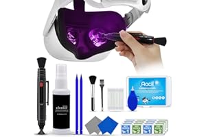 AOCII VR Headset Cleaning Kit, VR Lens Cleaner, Lens Pen Cleaner Kit for Meta Oculus Quest 2 3 /Xbox/PS/Wii, Cleaning kit for VR Facial Interface & Face Cover Pad Game Controller AR VR Accessories