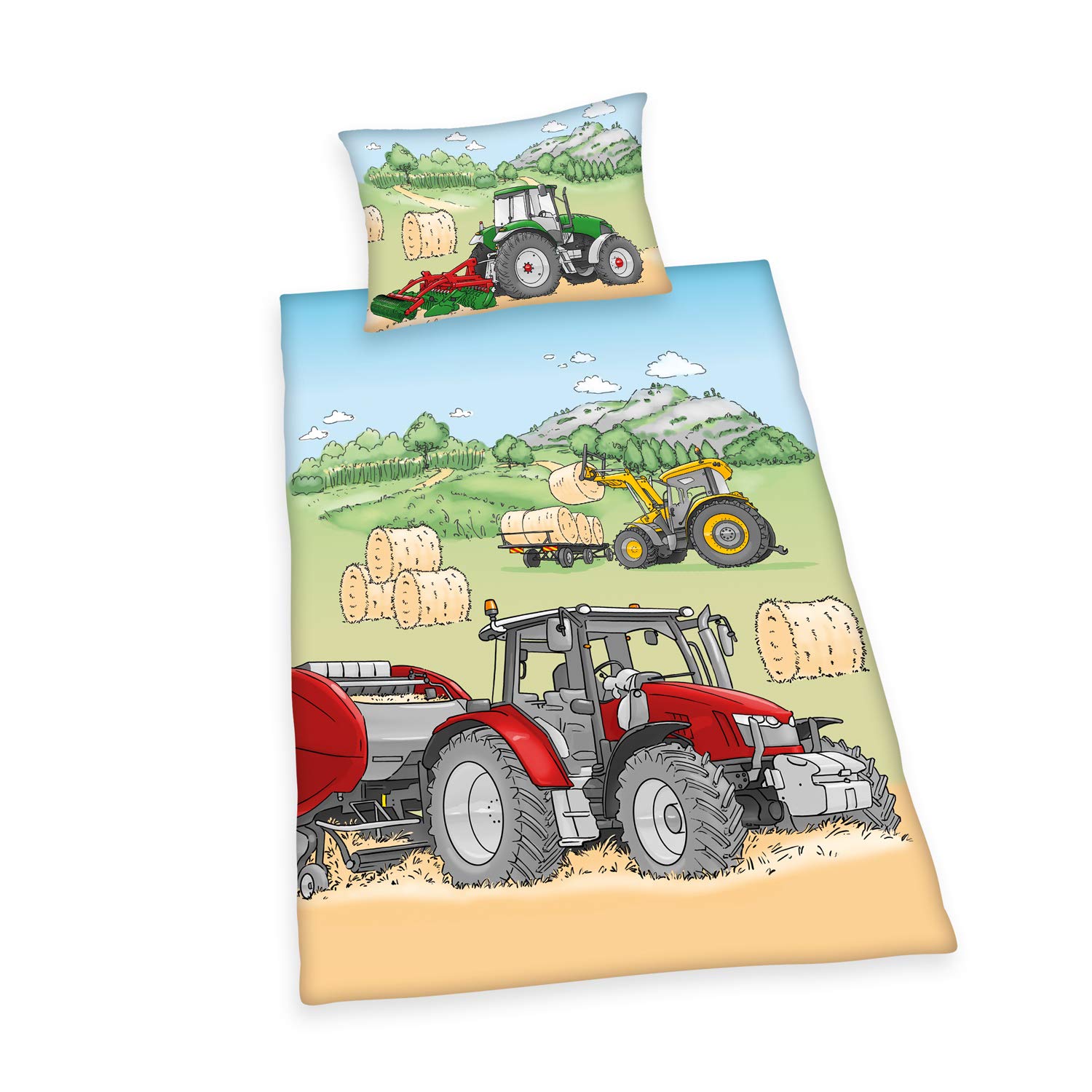 Herding Bedding Set, Cotton, Multicoloured, 160 x 210 cm