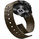 Bandletic Magnetic Silicone Watchband Compatible with Garmin 22mm Quick fit Band - Breathable Soft for Fenix 8 E 47mm/7 6 Pro/5 Plus/Instinct E 45mm /Forerunner 965/955/Approach S70/S62/S60/Epix Pro2