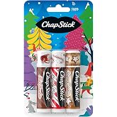 ChapStick Holiday Hot Chocolate, Candy Cane and Sugar Cookie Lip Balm, 0.15oz, 3 pack