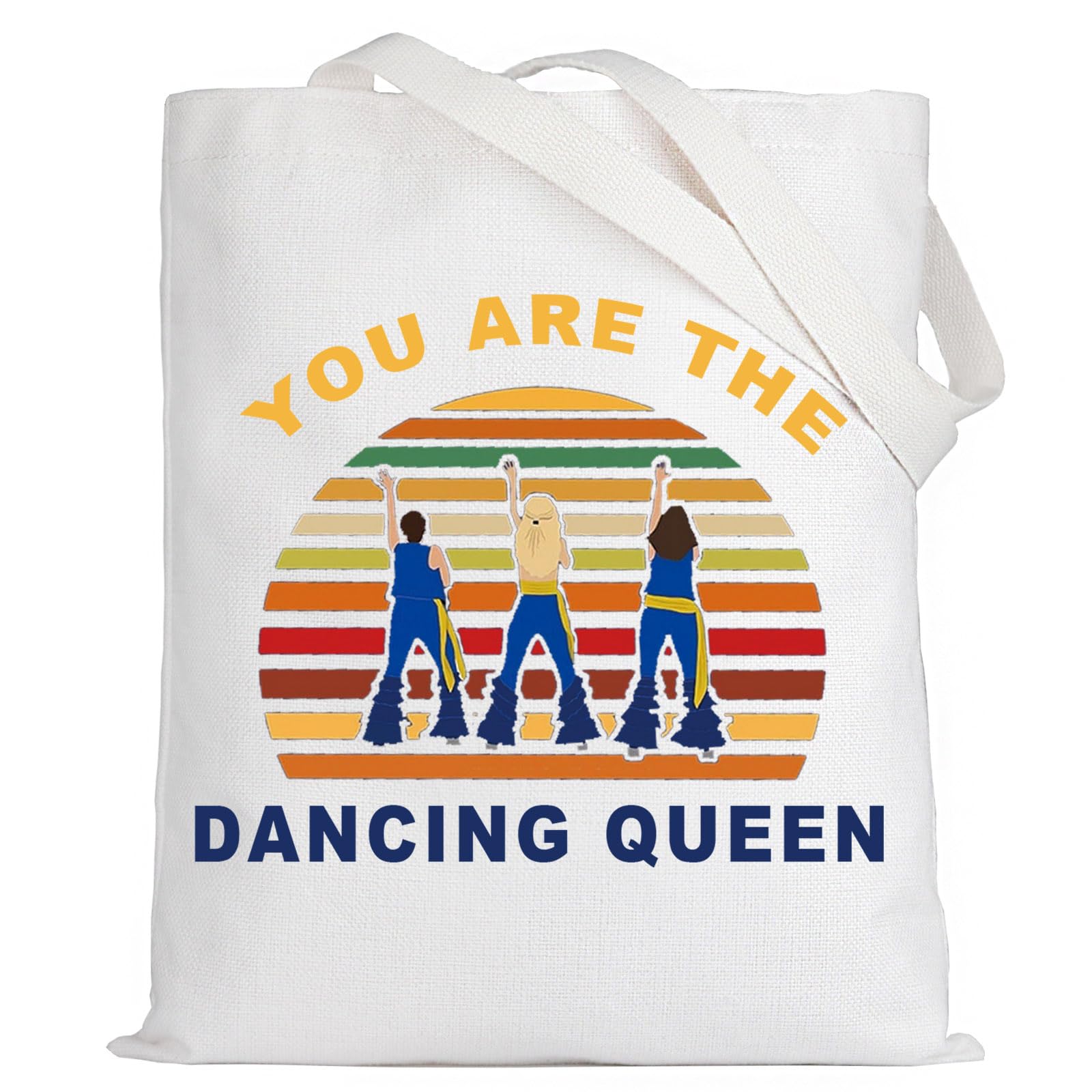 LEVLO Mamma Musical Comedy Make Up Bag Mamma Fans Gift You Are The Dancing Queen Makeup Zipper Pouch Bag, Dancing Queen Tote, 23cm (length) x 17cm (width) — image 1