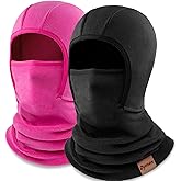 Kids Balaclava Ski Mask Winter Face Mask for Boys Girls Windproof Neck Warmer Gaiter Fleece Hood Face Cover for Cold Weather