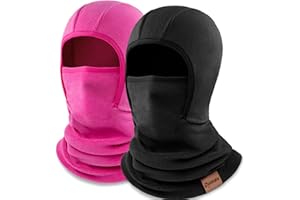 DYMEX Kids Balaclava Ski Mask Winter Face Mask for Boys Girls Windproof Neck Warmer Gaiter Fleece Hood Face Cover for Cold Weather