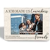 XIVENHAVM Coworker Gifts Picture Frame - Best Friend Wooden Photo Frame 4x6, Gifts for Coworkers Friends