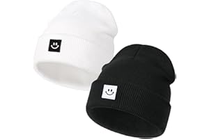 DANMY Baby Beanie Hat, Newborn Toddler Winter Warm Knit Hat, Kids Soft Beanie Cap