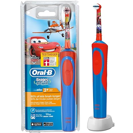 Oral-B Stages Power Akku Cars elektrische Kinderzahnbürste mit Timer