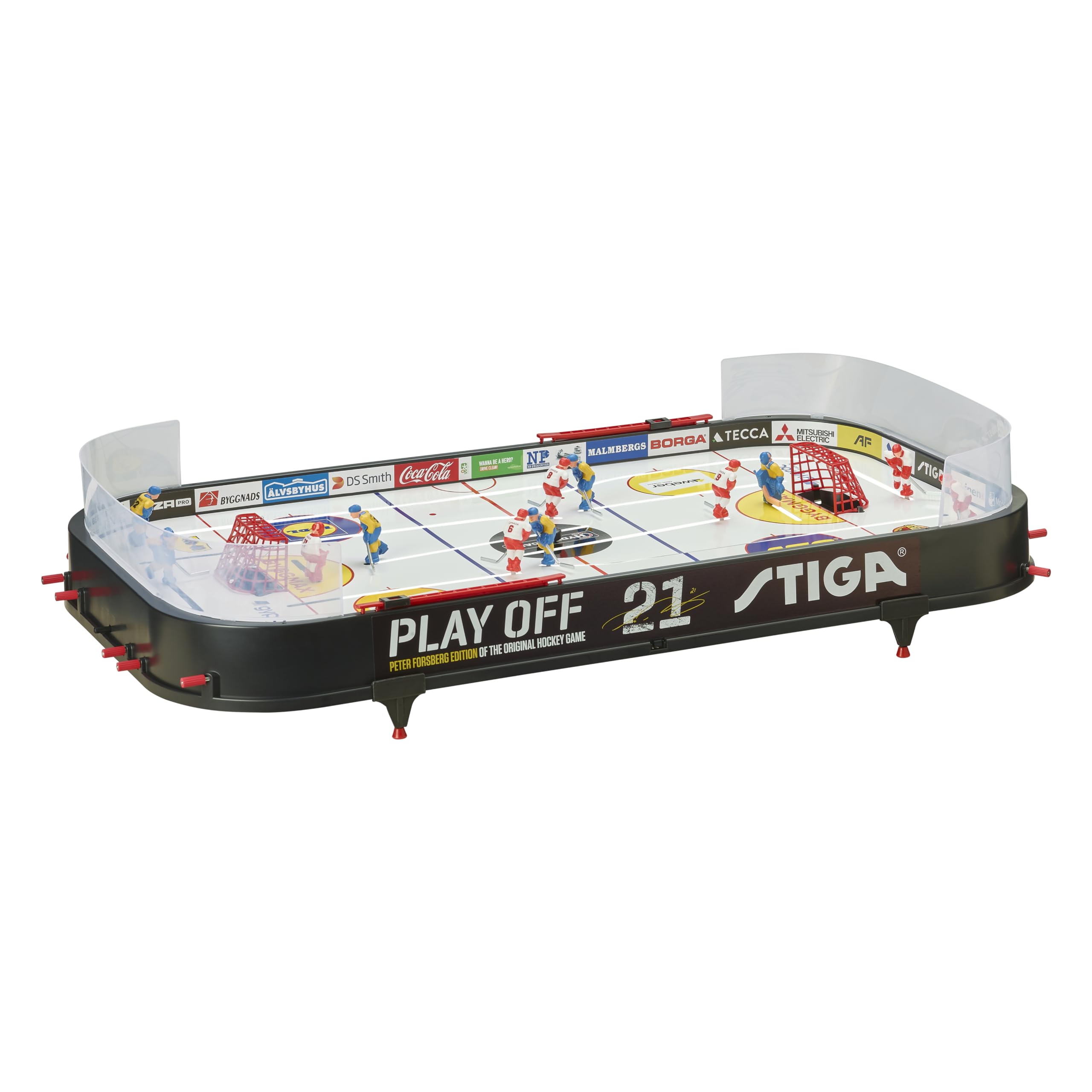 Stiga Tabletop Ice Hockey Game Play Off 21 Sweden-Canada,Black/White,96 x 50 cm