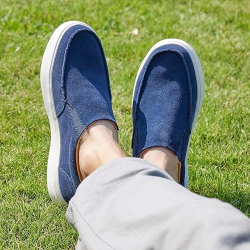 OrthoComfoot Men's Orthopedic Slip-On Loafers Walking Shoes