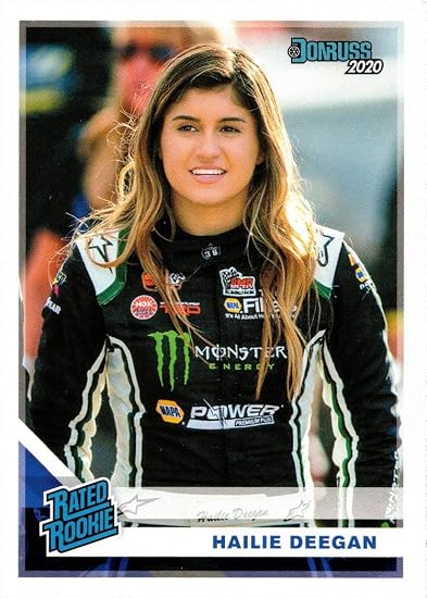 Amazon Com 2020 Panini Donruss Nascar Racing 16 Hailie Deegan Rookie Card Rated Rookie Collectibles Fine Art