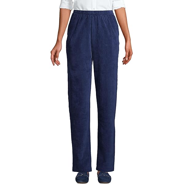 Lands' End Women's Velvet High Rise Pintuck Pencil Ankle Pants 10