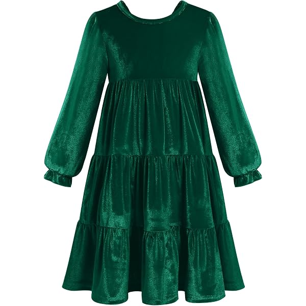 Amazon.com: ABEWIP Toddler Girls Velvet Long Sleeve Ruffle Dress Fall  Winter Tulle Lace Dresses Xmas Gifts with Headband Blue 12-18 Months:  Clothing, Shoes & Jewelry
