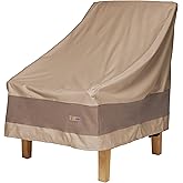 DUCKCOVERS Elegant Waterproof 34 Inch W Patio Chair Cover, Outdoor Chair Covers
