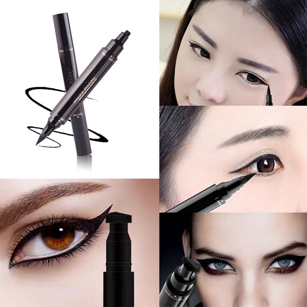 IEnkidu New Long-lasting Eyeliner Seal Stamp Double Head Eyeline Pencil Mackup Tools