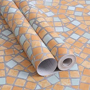 DFQX 45cm * 10m Decorativo Auto-Adhesivo del Papel Pintado Chimenea