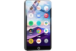 CONRAIN 96GB MP3 Player with Bluetooth and WiFi, 4.02" Touchscreen Android Mp4 Mp3 Player with Spotify, Audible, Amazon Music, Deezer, Portable Music Player with Built-in Speaker, FM Radio, E-Book