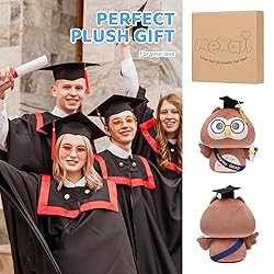 Mewaii Mushroom Plush, Graduation Owl Plush Pillow