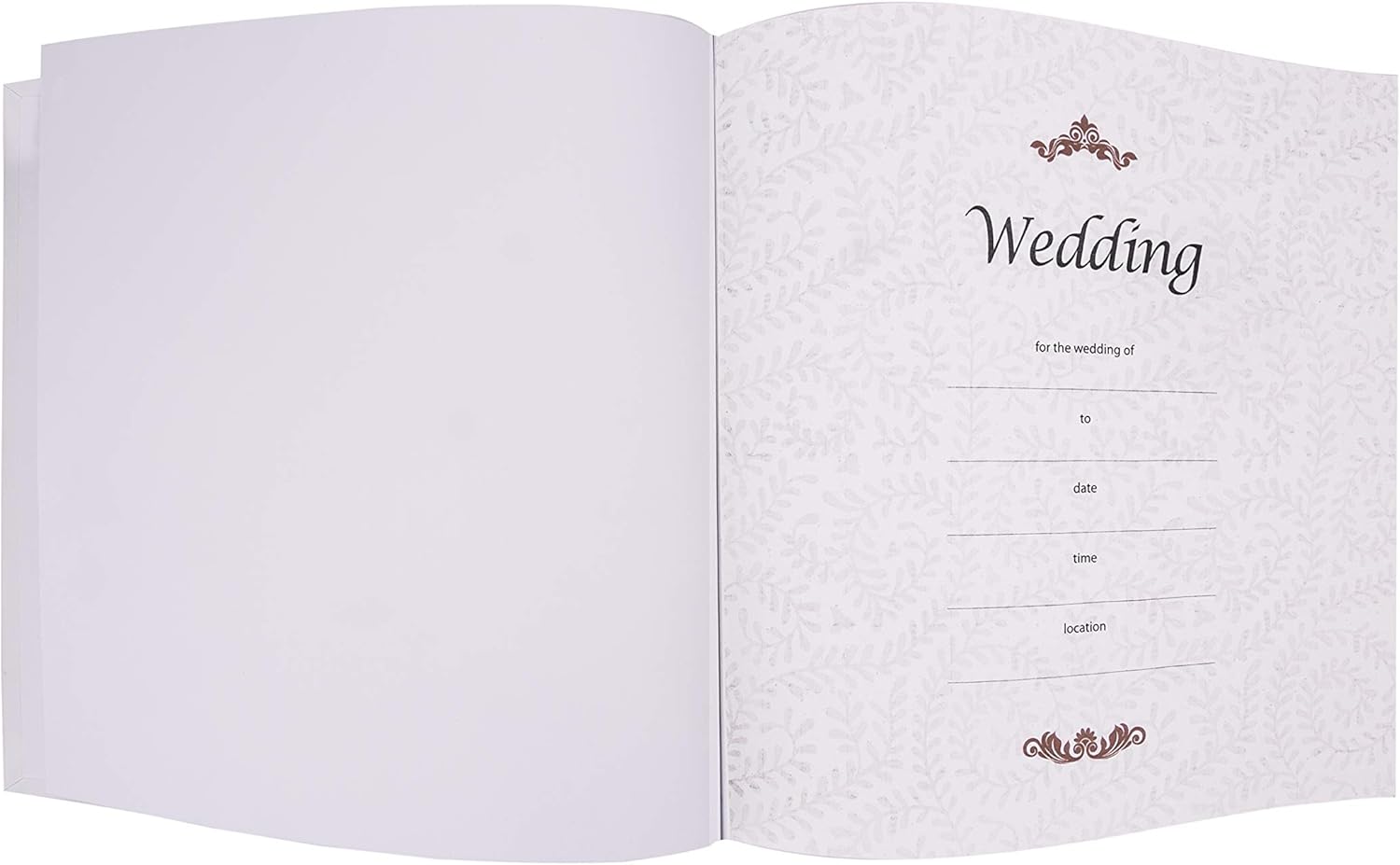 Kenro Fleur White Wedding Memo Photo Album for 200 Photos 6x4 Inch / 10x15cm - FLR201, Silver,white, 6 x 4 inches - Image 4