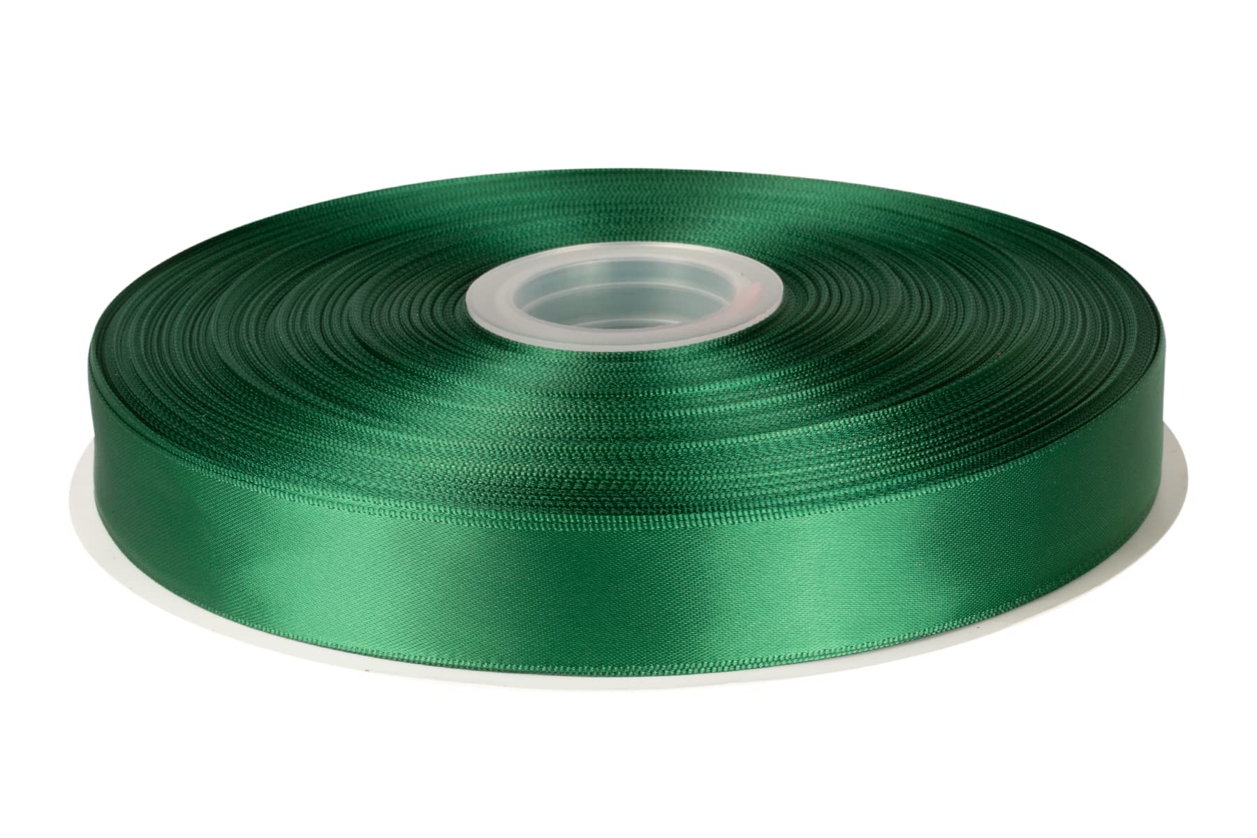 Fondersy 22mmX 91M Double Faced Satin Ribbon Forest Green Polyester Ribbon for Gift Wrapping Wedding Decoration Floral Arrangement Crafts