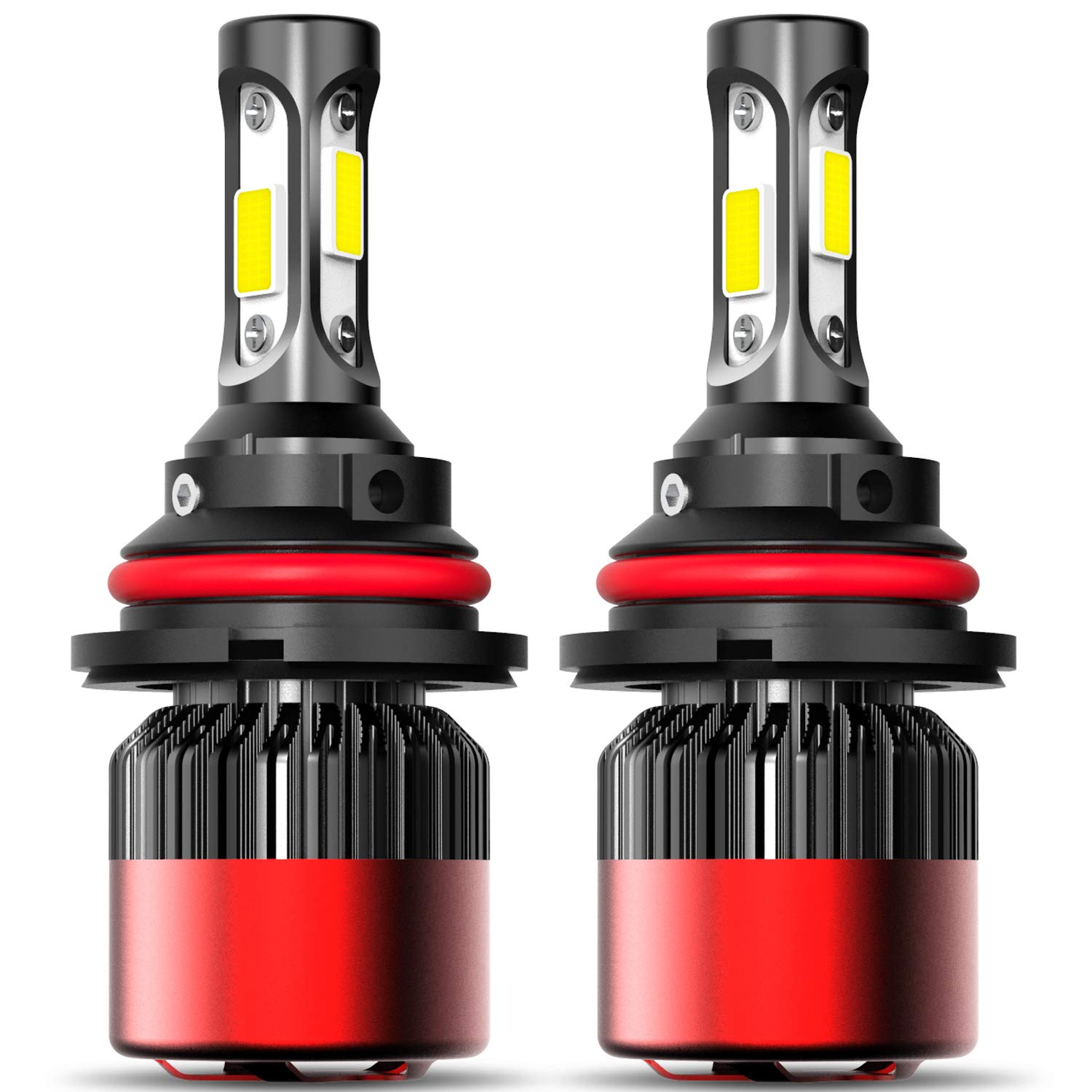 Which Is The Best 9007 Led Headlight Bulb  Cooling 72W 8000Lm 6500K