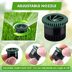 Honoson 16 Pcs Variable Arc Nozzle Radius High