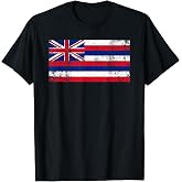 State of Hawaii Flag Hawaiian Flag Island Shirt Hawaii Love T-Shirt