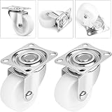 QOPAHI 25mm Castor Wheels - Small Trolley Swivel Casters with Rubber Base (Pack view 3