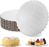 Tebery 30 Pack 10 Inch Silver Cake Boards 2 mm Thick Round Base view 1
