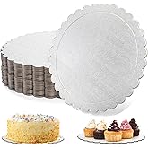Tebery 15 Pack Cake Boards Round, 10 Inch Sturdy Cardboard Cake Plates, Grease Proof Cake Pizza Circles for Desserts, Cake Plate Base for Display Party