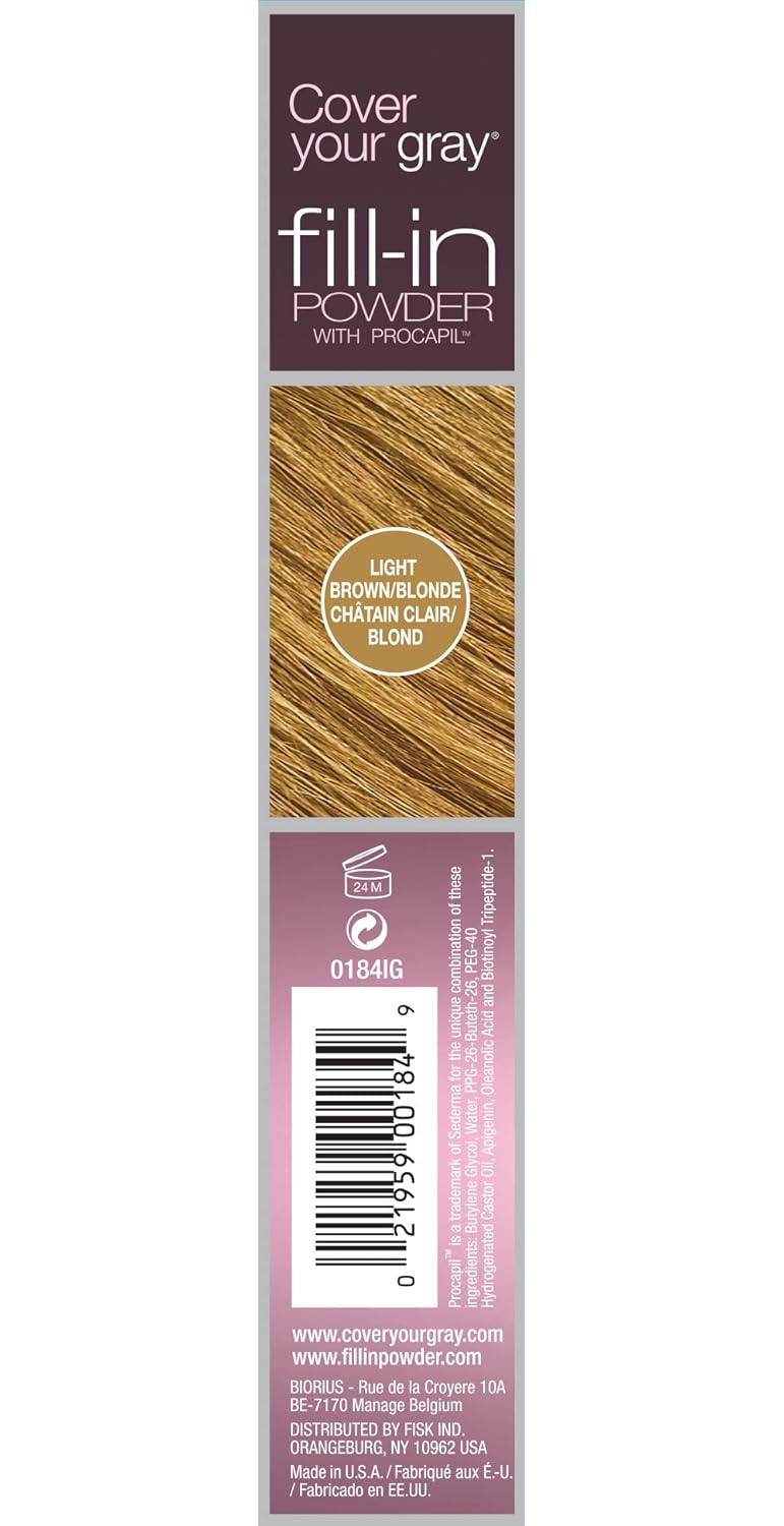 Cover Your Gray Fill in Powder - Medium Brown- Root Cover Up and Hair Volumizing Powder, Hair Filler For Thinning Hair, Root Touch Up Powder, Instantly Fills In Thinning Areas : Hair And Scalp Treatments : Beauty
