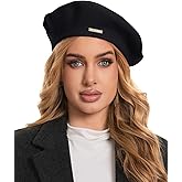 Classic Wool Berets for Women,Stylish French Beret Hats for Women Girls Lady Painters Hat