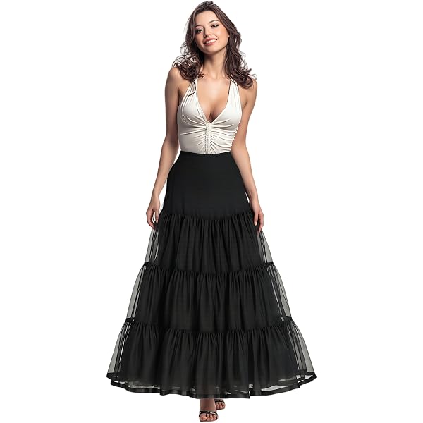 Women's Mermaid Petticoat Crinoline Fishtail Wedding Skirt Half Slips  Shaping Floor Length 1 Ring Tail Underskirt(Black,00) at Amazon Women's  Clothing store
