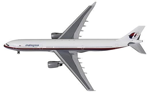 AEROCLASSICS 1:400 Malaysia Airlines Airbus A330300 Miniature Diecast Aircraft Model, White (15.92 cm x 15 cm x 4.21 cm)