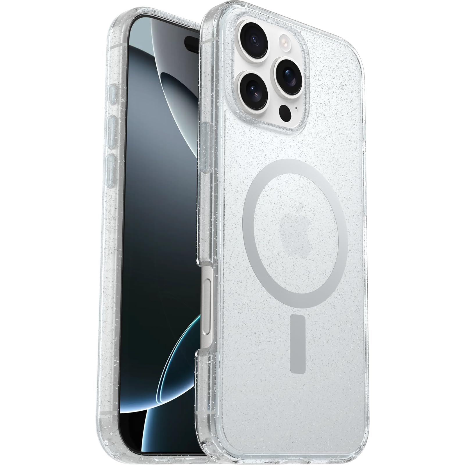 OtterBox Symmetry Series Clear MagSafe Case for iPhone 16 Pro Max, Shockproof, Drop proof, Protective Thin Case, 3x Tested to Military Standard, Stardust