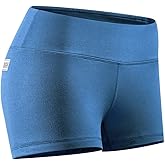 Tough Mode Women's Mid Rise 3"/ 5" Athletic Running Workout Shorts Active Yoga Volleyball WOD Compression Short Booty