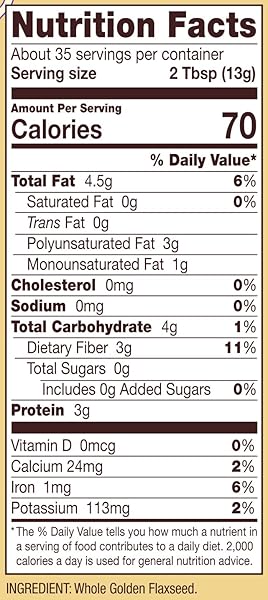 BOB’S RED MILL GOLDEN FLAXSEED MEAL, 16OZ (PACK OF 1) – NON GMO, VEGAN, PALEO FRIENDLY, KETO FRIENDLY, KOSHER