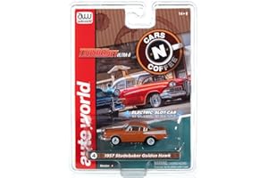 AW AUTO WORLD Auto World Thunderjet 1957 Studebaker Golden Hawk (Orange) HO Scale Slot Car