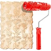 Hanroy 7" Brick Pattern Paint Roller for Wall, Texture Roller | 7" brick pattern paint roller: embossing texture rubber roller for wall, classic brick DIY decor, washable(EG346T)