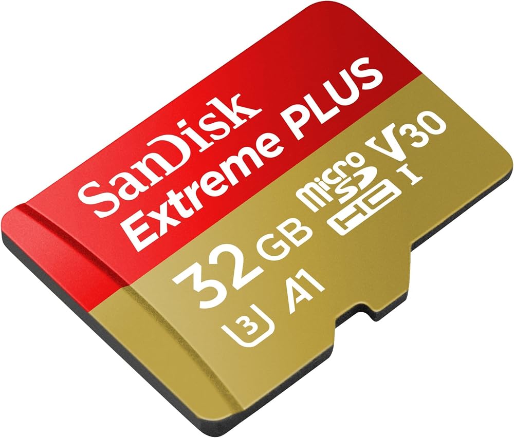 SanDisk Extreme Plus 32GB MicroSDHC Card UHS-I U3 V30 A1 SD Adapter