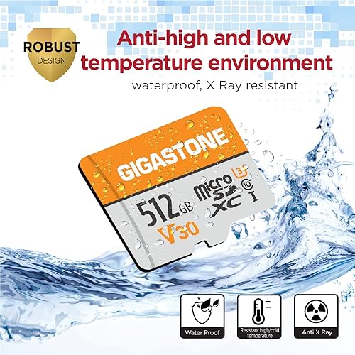 GIGASTONE 512GB Micro SD Card 2-Pack, 4K Video Pro, GoPro