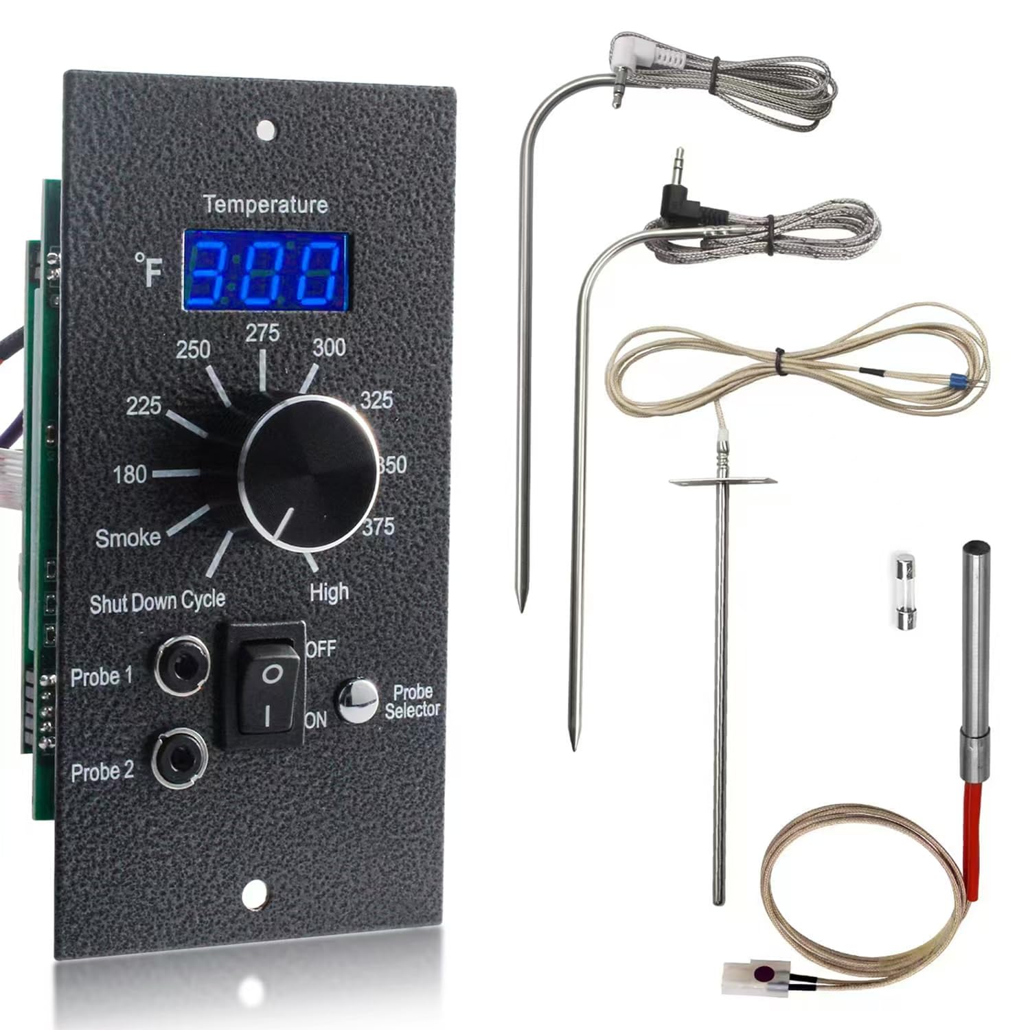Photo 1 of Digital Thermostat Control Board Kit for Traeger Pro Series 20 22 34, BAC365 Control Board Compatible with Most Traeger Pellet Grills (Except PTG), with RTD Temp Probe,2pcs Meat Probe, Igniter Hot Rod