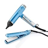 BaBylissPRO Nano Titanium Professional Nano Light Ionic Hair Dryer and 1" Compact Ultra-Thin Flat Iron Prepack
