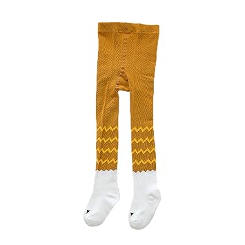 yellow infant tights