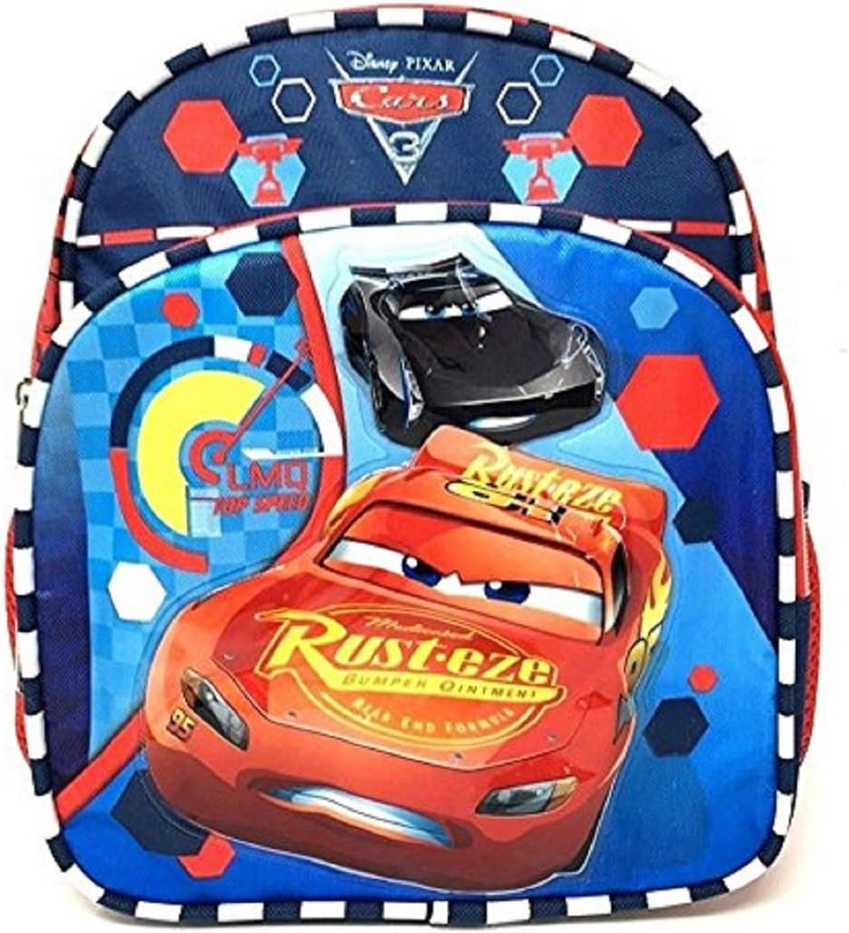 disney cars mini 10 backpack for Kids - Bundle with 12 Lightning McQueen Backpack with Water Bottle, Stickers, More | Lightning McQueen Preschool Bag Set for Kids, Boys, Girls The Disney Pixar Cars Mini Backpack in the Cars colorway is the premium compact backpack from the SCL x Disney Pixar Cars collection Disney Pixar Cars Lightning McQueen